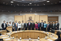 Group photo of the delegation from China Association for Science and Technology and CUHK representatives